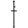 Barre d'appui 1200 mm, tube alu., sup. douchette et cache-fixations anthracite