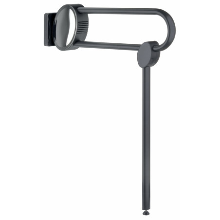 Barre relevable Arsis avec béquille de soutien, anthracite flasque chromé