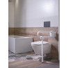 Barre relevable Arsis avec béquille de soutien, blanc flasque blanc