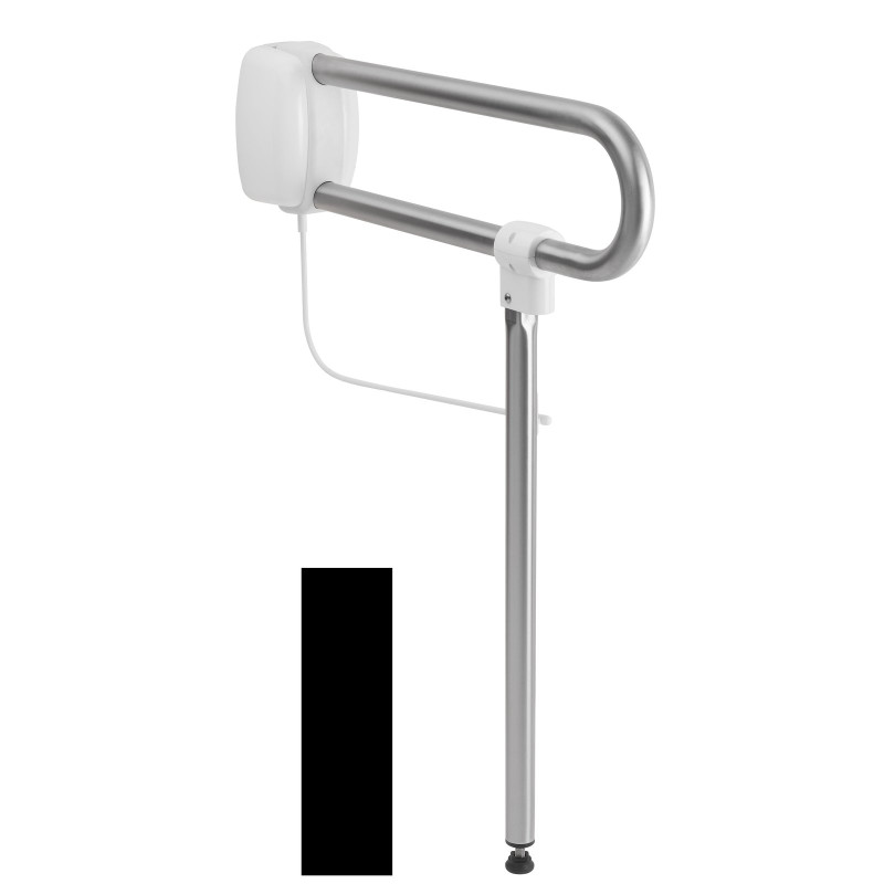 Barre relevable Classic avec béquille de soutien, inox brossé