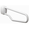 Barre relevable 750 mm, tube acier blanc Ø 30 mm, fixations invisibles