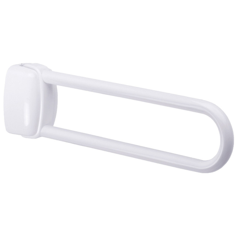 Barre relevable, tube aluminium blanc Ø 30 mm, fixations invisibles