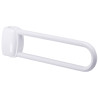 Barre relevable, tube aluminium blanc Ø 30 mm, fixations invisibles