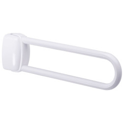 Barre relevable, tube aluminium blanc Ø 30 mm, fixations invisibles
