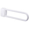 Barre relevable, tube aluminium blanc Ø 30 mm, fixations invisibles