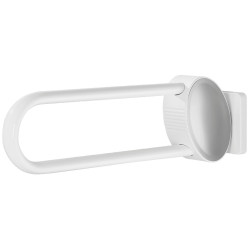 Barre relevable, tube aluminium blanc Ø 38x25 mm, fixations invisibles