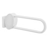 Barre relevable, tube aluminium blanc Ø 38 x 25 mm, fixations invisibles