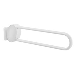 Barre relevable, tube aluminium blanc Ø 38 x 25 mm, fixations invisibles