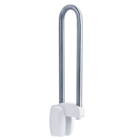 Barre relevable 770 mm, tube inox brossé Ø 30 mm, fixations invisibles