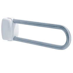 Barre relevable 600 mm, tube inox brossé Ø 30 mm, fixations invisibles