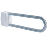 Barre relevable 600 mm, tube inox brossé Ø 30 mm, fixations invisibles
