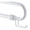 Distributeur papier rouleau pour barre relevable, inox époxy blanc Ø 6,5 mm
