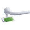 Porte-savon pour barres aluminium blanche, polyalu et polyalu ergosoft