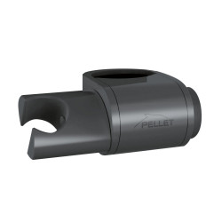Support douchette coulissant Ergolife nylon anthracite, pour les barres Ø38x25mm