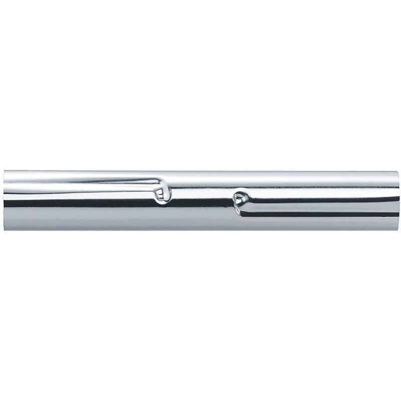 Manchon de rallonge 120 mm pour porte-rideau, tube laiton chromé Ø 20 mm