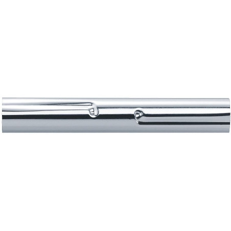 Manchon de rallonge 120 mm pour porte-rideau, tube laiton chromé Ø 20 mm