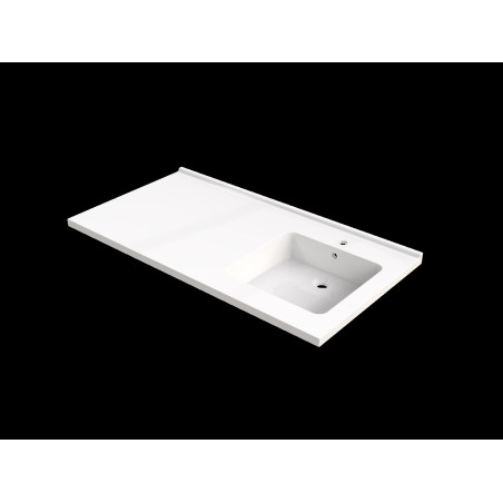 Plan vasque pour lave-linge LINEA 1240x650 mm, 1 vasque à droite 420x400 mm