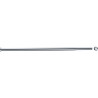 Porte-rideau droit extensible 1020 à 1800mm, laiton chromé Ø 16 mm, sans perçage