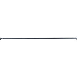 Porte-rideau droit extensible 580 à 900 mm, laiton chromé Ø 16 mm, embases, vis
