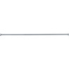 Porte-rideau droit extensible 580 à 900 mm, laiton chromé Ø 16 mm, embases, vis