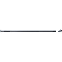 Porte-rideau droit extensible 580 à 900 mm, laiton chromé Ø 20 mm, embases, vis