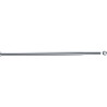 Porte-rideau droit extensible 620 à 1020 mm, laiton chromé Ø 16 mm, sans perçage