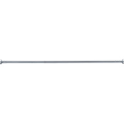 Porte-rideau droit extensible 880 à 1500 mm, laiton chromé Ø 16 mm, embases, vis