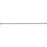 Porte-rideau droit extensible 880 à 1500 mm, laiton chromé Ø 16 mm, embases, vis