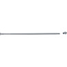 Porte-rideau droit extensible 880 à 1200 mm, laiton chromé Ø 20 mm, embases, vis
