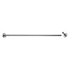 Porte-rideau droit recoupable, tube laiton chromé Ø 16x0,5 mm, 2 embases