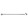 Porte-rideau droit recoupable, tube laiton chromé Ø 16x0,5 mm, 2 embases