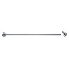 Porte-rideau droit recoupable, tube laiton chromé Ø 16x0,5 mm, 2 embases