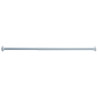 Porte-rideaux droit extensible 1200 à 2200 mm, tube alu époxy blanc Ø 25 mm