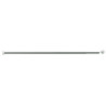 Porte-rideaux droit extensible 750/1250 mm, tube aluminium Ø 18/20 mm, ventouses