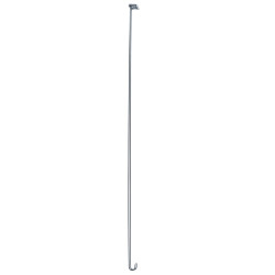 Tendeur plafond recoupable pour porte-rideaux Ø20 mm, laiton chromé Ø4 mm