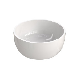 Vasque à poser PICCOLO Ø 340 mm, sans trop plein, en béton de synthèse blanc
