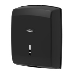Distributeur papier essuie-main pour papier plié, 360x270x130mm, abs noir