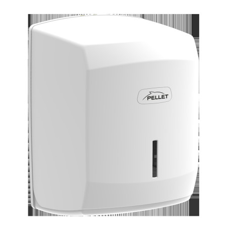 Distributeur papier essuie-main rouleau, 320x222x222 mm, ABS blanc