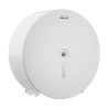 Distributeur papier WC, 311x115 mm, Ø 311 mm, acier époxy blanc brillant, à clé