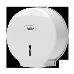 Distributeur papier WC mini 275x120mm, mandrin Ø 45 mm, abs blanc, à clé