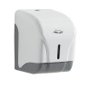 Distributeur papier WC mixte 180 x 135 x 145 mm, abs blanc/gris, à clé