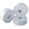 Papier toilette rouleau Ø 240 mm, longueur 500 mètres, papier crêpe blanc
