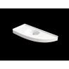 Plan vasque FLORIDE angle, pte dte 1200x500, 1 vasque 460x350, béton de synthèse