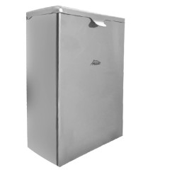 Poubelle murale 7,2 litres 282 x 212x 139 mm, inox 304 poli brillant