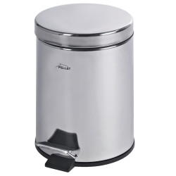 Poubelle à pédale 12 litres 400x320mm, Ø 250 mm, acier inoxydable anti-corrosion