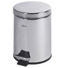 Poubelle à pédale 5 litres 284x260 mm, Ø 203 mm, acier inoxydable anti-corrosion