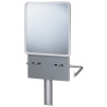 Support lavabo 12 à 18 kg+miroir, réglable en hauteur par système de vérin à gaz