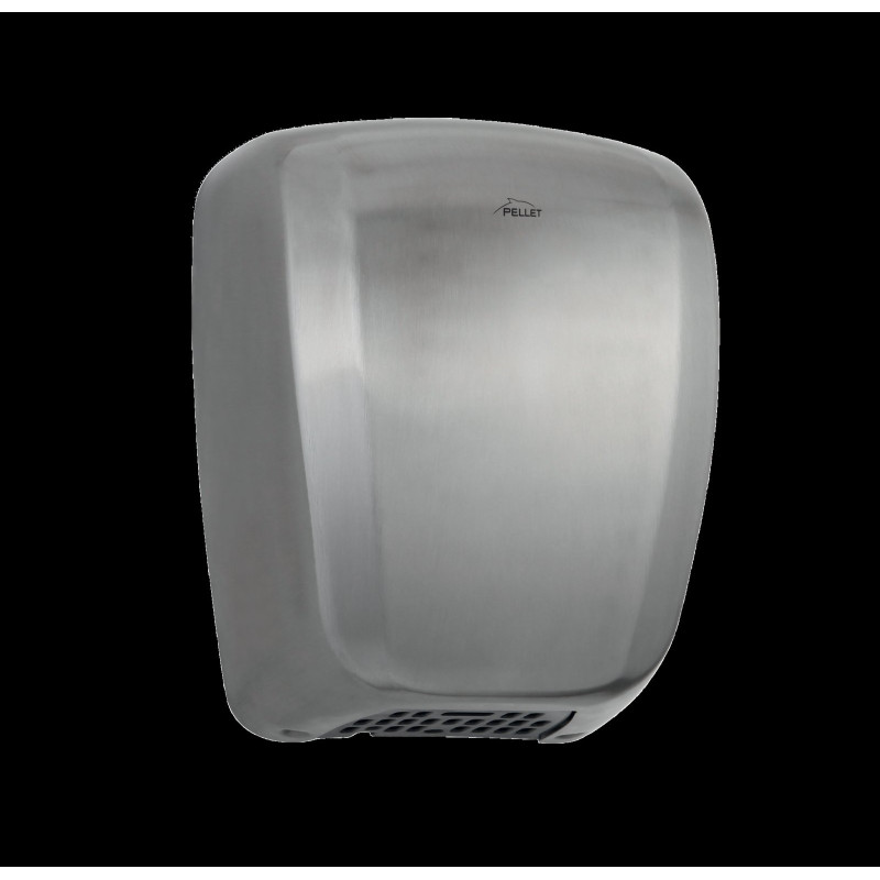 Sèche-mains AEROFIT air pulsé compact 1800w, 221x152x291mm, inox brossé