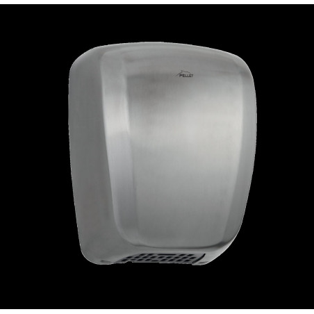 Sèche-mains AEROFIT air pulsé compact 1800w, 221x152x291mm, inox brossé