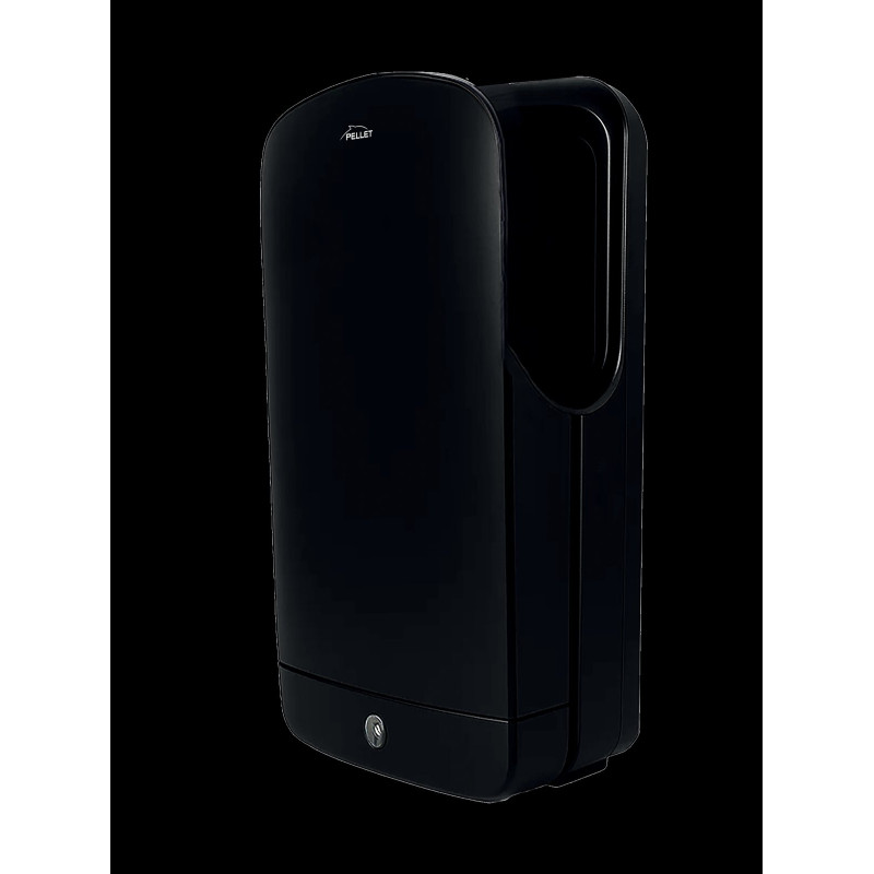 Sèche-mains AEROJET air pulsé 1600-2000w, 300x140x570mm, filtre HEPA, abs noir
